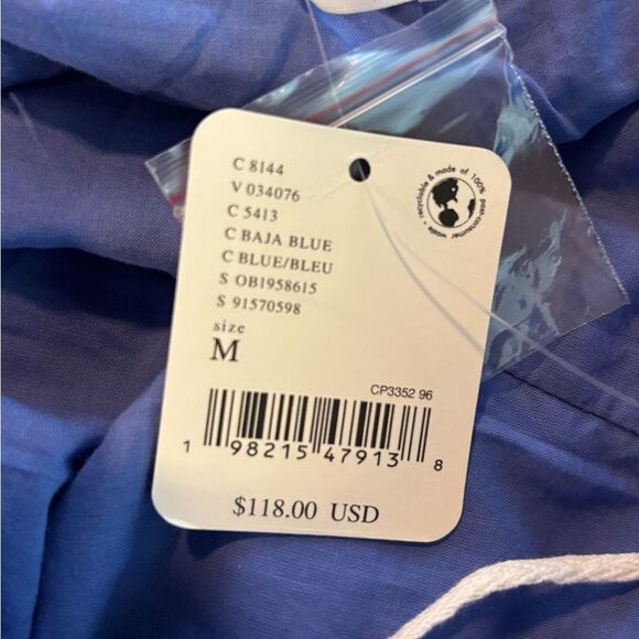 Nwt Free People Somewhere Sunny Drop-Waist Maxi Dress Baja Blue - Picture 7 of 9